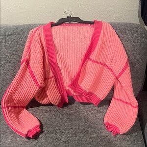 Pink Knit Women's Sweater